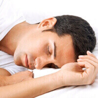 man having a good sleep, our oral doctor can help with sleep problem