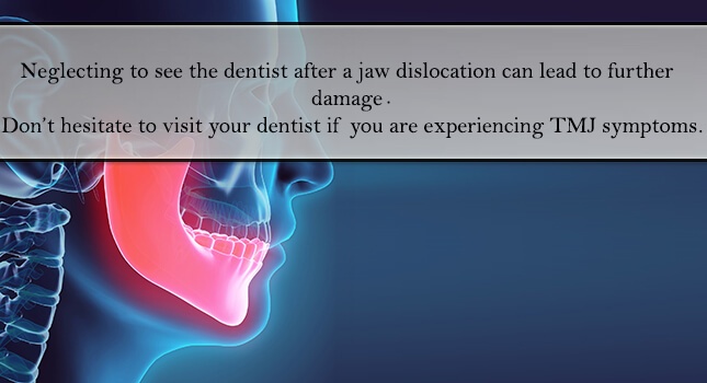 appearance of jaw when person experience a dislocated jaw or there is pain in jaw   
