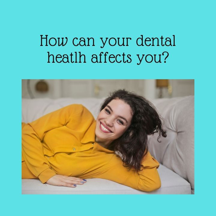 lady in yellow showing how dental health affects the healthy smile